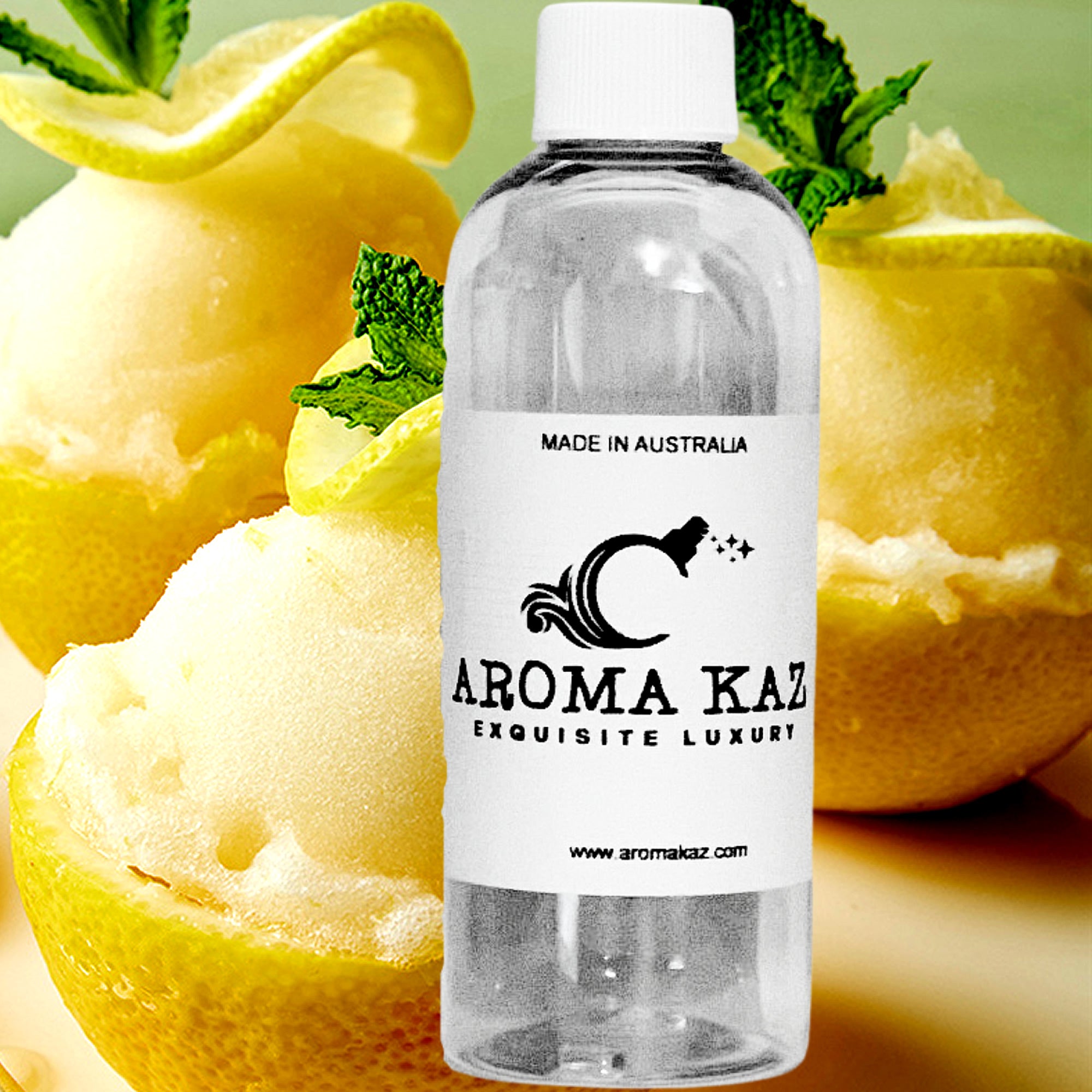 Creamy Lemon Gelato fragrance oil for candle making, soap making and perfume blending – vegan, cruelty-free featuring a bright sweet lemon gelato aroma, handmade in Australia.