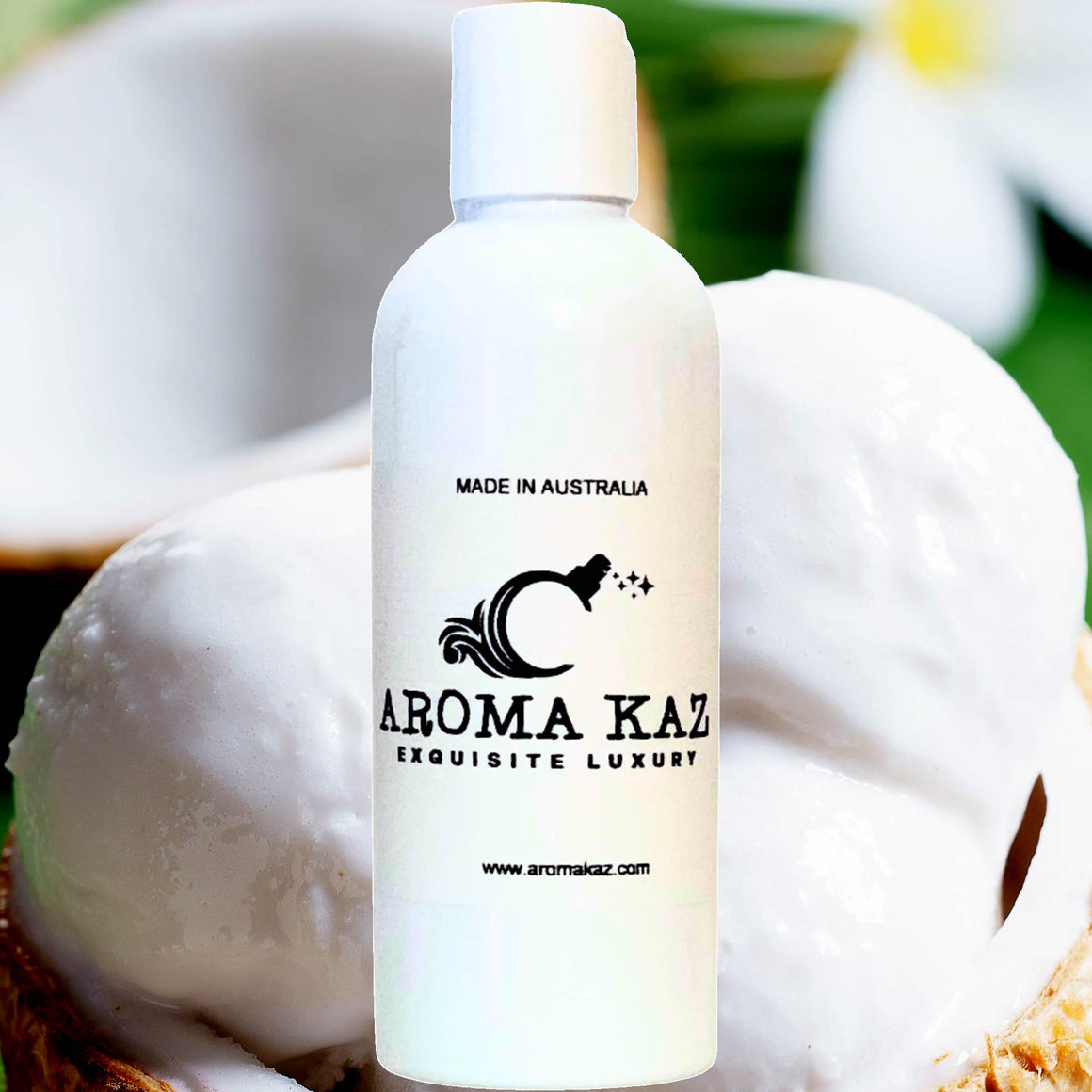 Creamy Tahitian Vanilla Body Massage Oil – vegan, cruelty-free, plant-based hydrating oil with exotic creamy Tahitian vanilla, handmade in Australia.