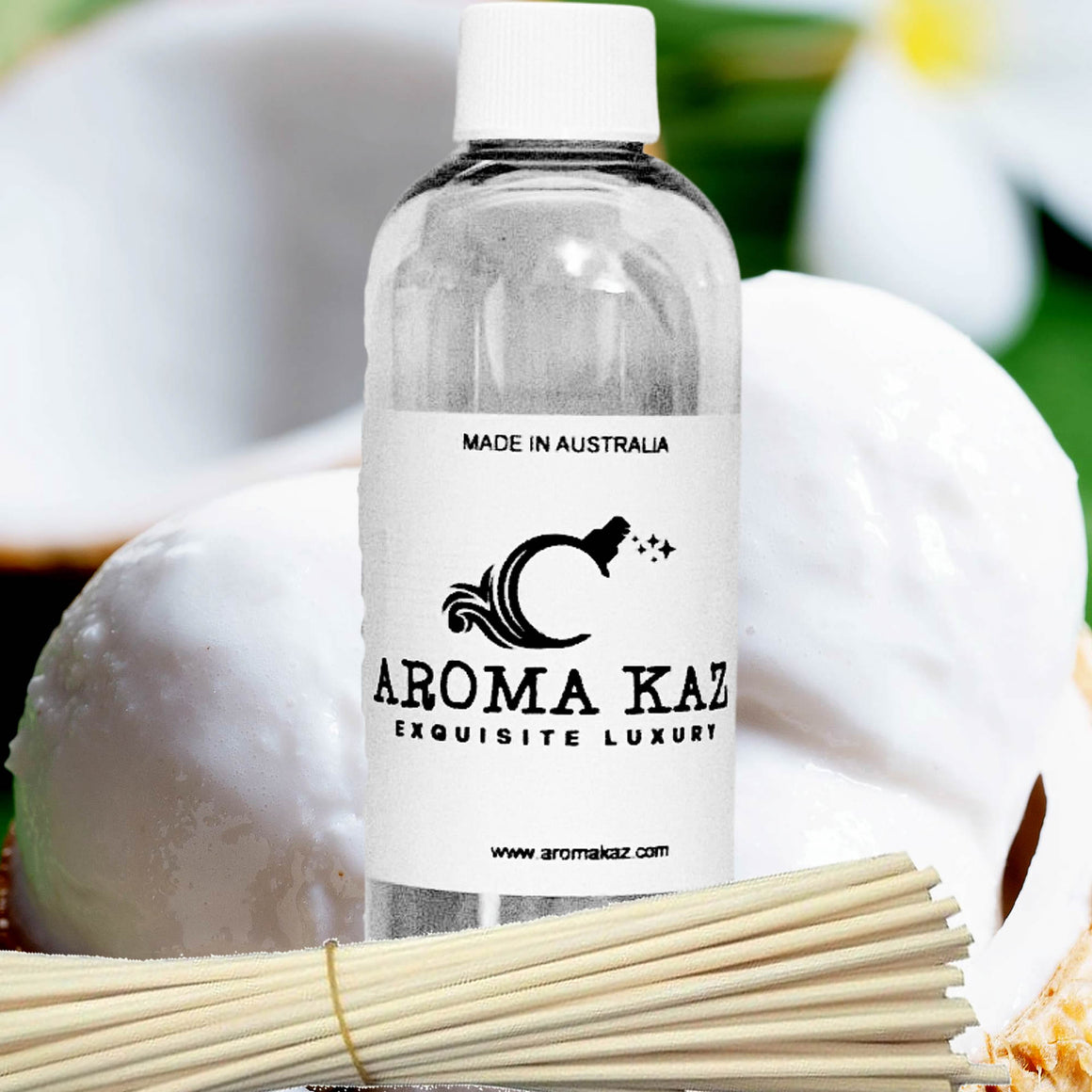 Creamy Tahitian Vanilla Diffuser Fragrance Oil with Reeds – Vegan Cruelty-Free Home Aroma