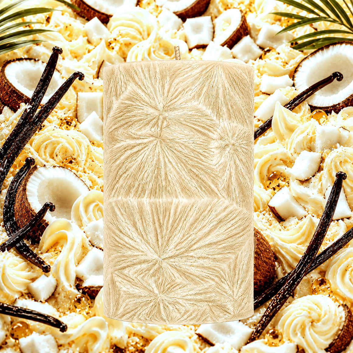 Creamy Tahitian Vanilla Pillar Candle