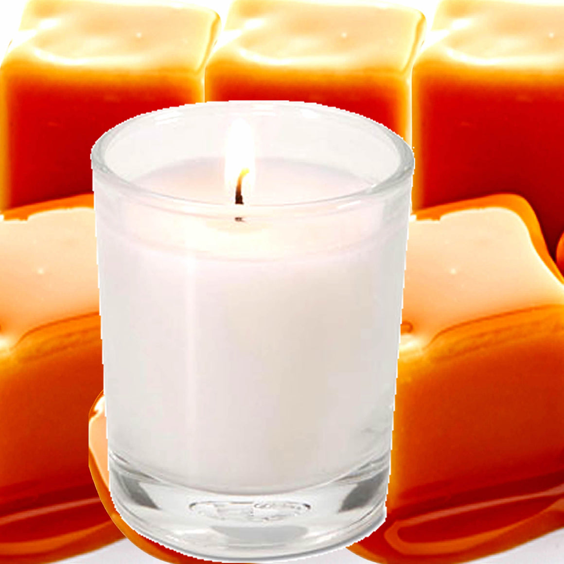 Creamy Caramel Eco Soy Votive Candles – Clean Burn, Plant-Based, Vegan & Pet Safe
