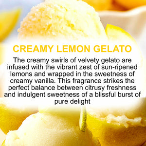 Creamy Lemon Gelato Body Spray Mist - Vegan, Cruelty-Free, Alcohol-Free Perfume
