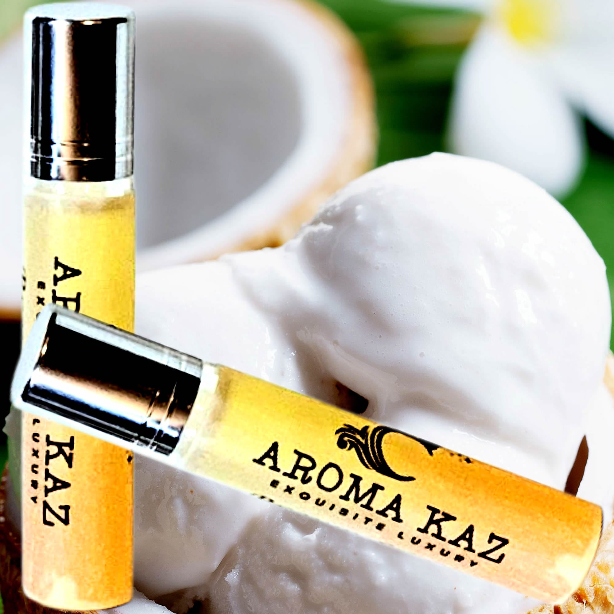 Creamy Tahitian Vanilla Roll-On Perfume Plant-Based Vegan Cruelty Free