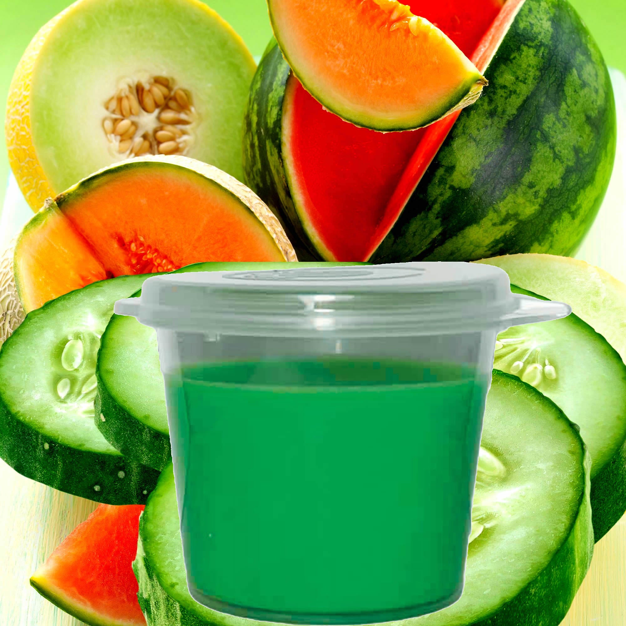 Cucumber Melon Dew eco soy wax melts – vegan, cruelty-free featuring crisp cucumber and juicy melon notes, handmade in Australia.