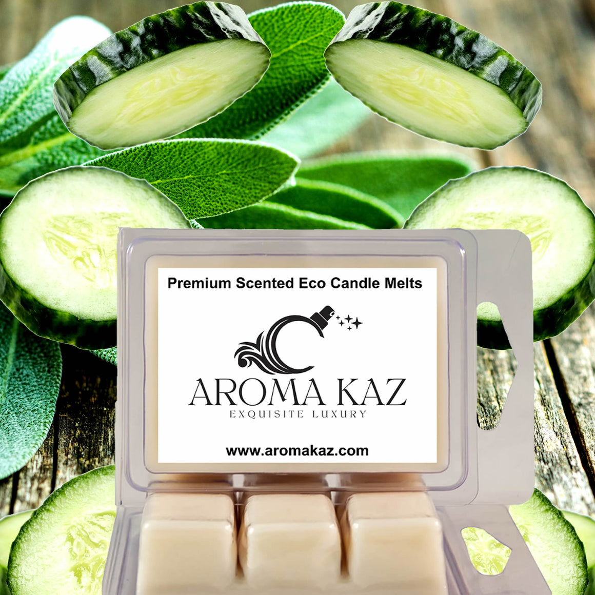 Cool Cucumber & Wild Sage Candle Wax Melts - Clams