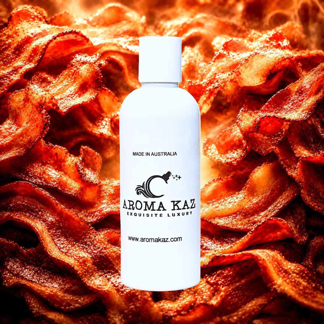 Bacon Body Wash Shower Gel – vegan, cruelty-free featuring a smoky bacon fragrance, handmade in Australia.