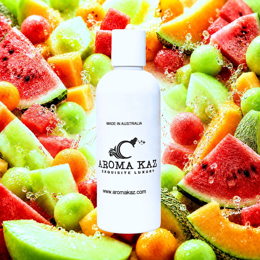 Wild Mixed Melons Body Massage Oil – vegan, cruelty-free, plant-based hydrating oil with sweet juicy mixed melon fragrance, handmade in Australia.