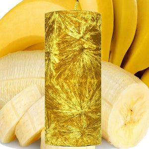 Fresh Bananas Scented Palm Wax Pillar Candle Hand Poured