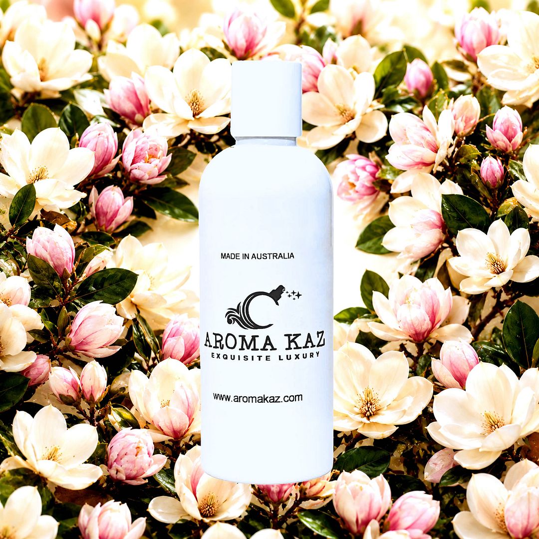 Magnolia Body Wash Shower Gel – vegan, cruelty-free featuring classic magnolia blossom florals, handmade in Australia.