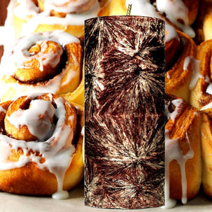 Cinnamon Buns Scented Palm Wax Pillar Candle Hand Poured