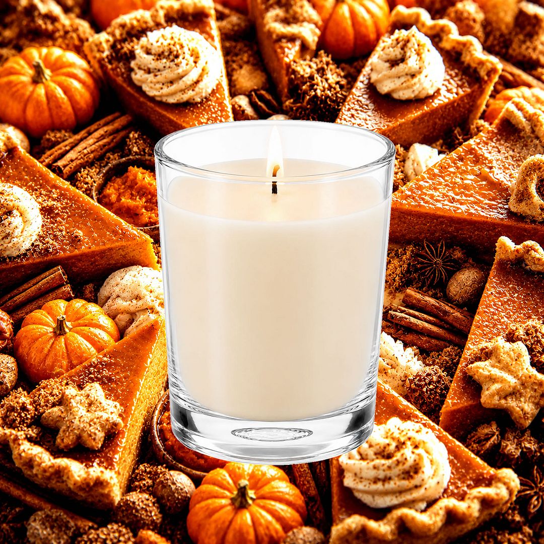 Pumpkin Pie Scented Votive Candles eco soy plant based – vegan, cruelty-free featuring warm pumpkin spice and sweet buttery pie crust, handmade in Australia.