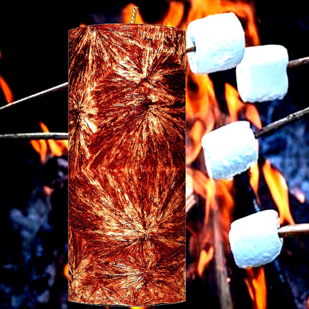 Firewood & Marshmallows Palm Wax Pillar Candle