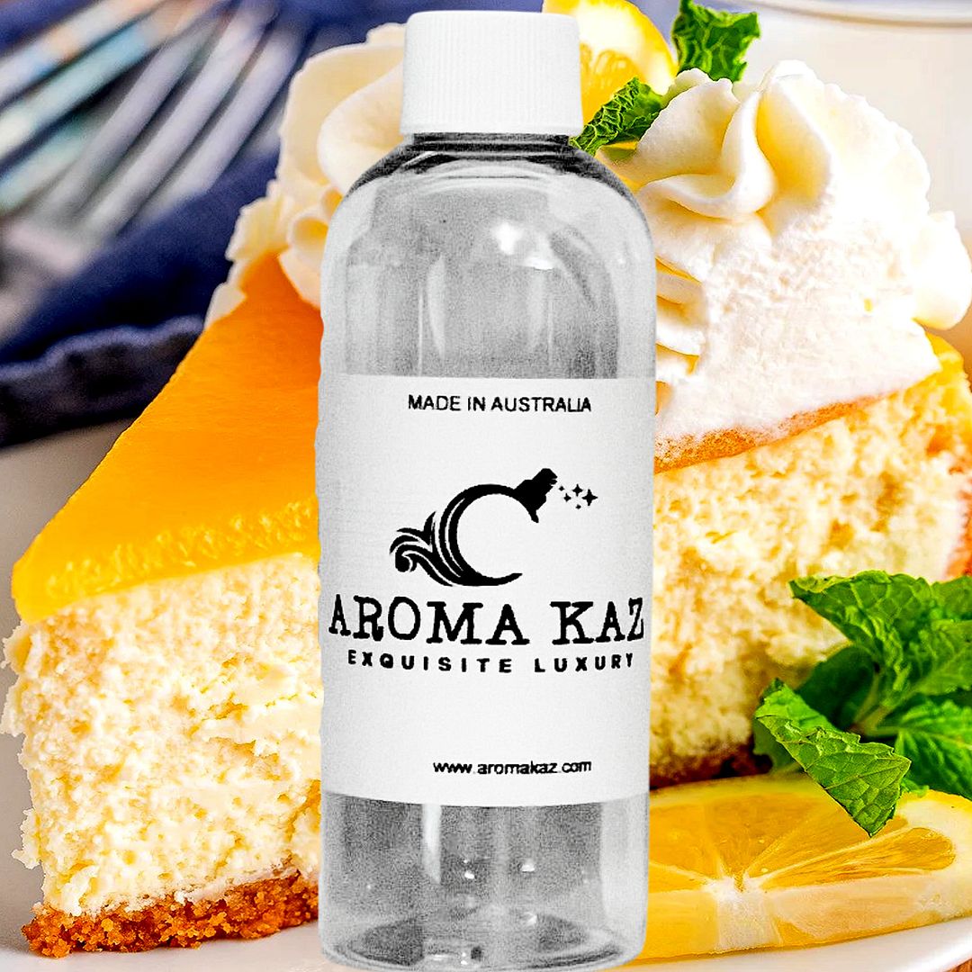 Lemon Cheesecake Vegan candle and soap making fragrance oil, cruelty-free and made in Australia. Ideal for DIY crafts, candles, soaps, bath body and home fragrance projects.
