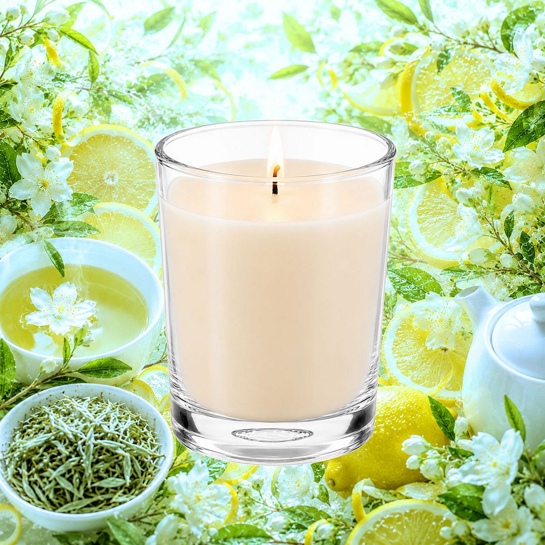 White Tea & Lemongrass Scented Votive Candles eco soy plant based – vegan, cruelty-free featuring zesty citrus lemongrass and sweetened white tea, handmade in Australia.
