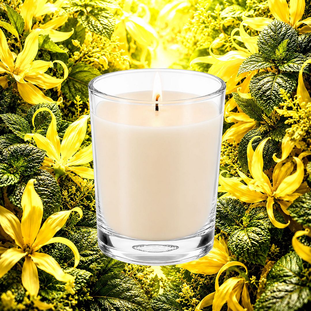 Patchouli & Ylang Ylang Scented Votive Candles eco soy plant based – vegan, cruelty-free featuring earthy patchouli and sensual exotic ylang ylang florals, handmade in Australia.