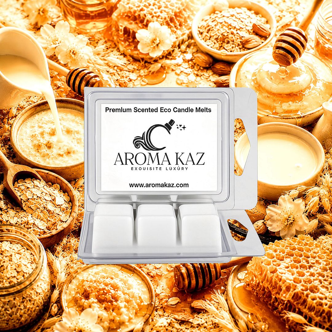 Oatmeal Milk & Honey eco soy wax melts – vegan, cruelty-free featuring warm sweet honey and creamy oatmeal softness, handmade in Australia.
