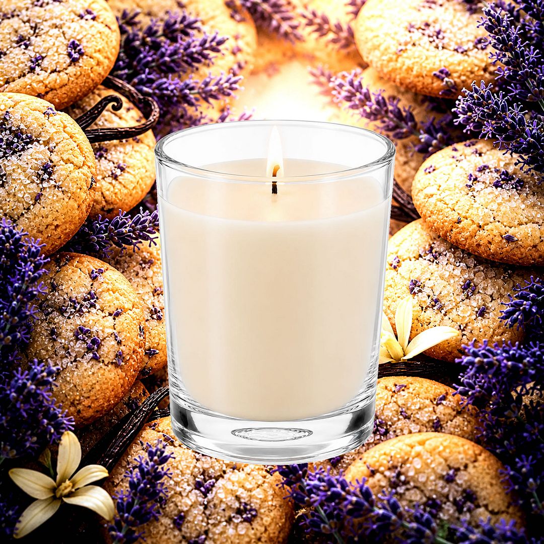 Lavender Cookies Scented Votive Candles eco soy plant based – vegan, cruelty-free featuring sweet vanilla cookies and a floral lavender aroma, handmade in Australia.