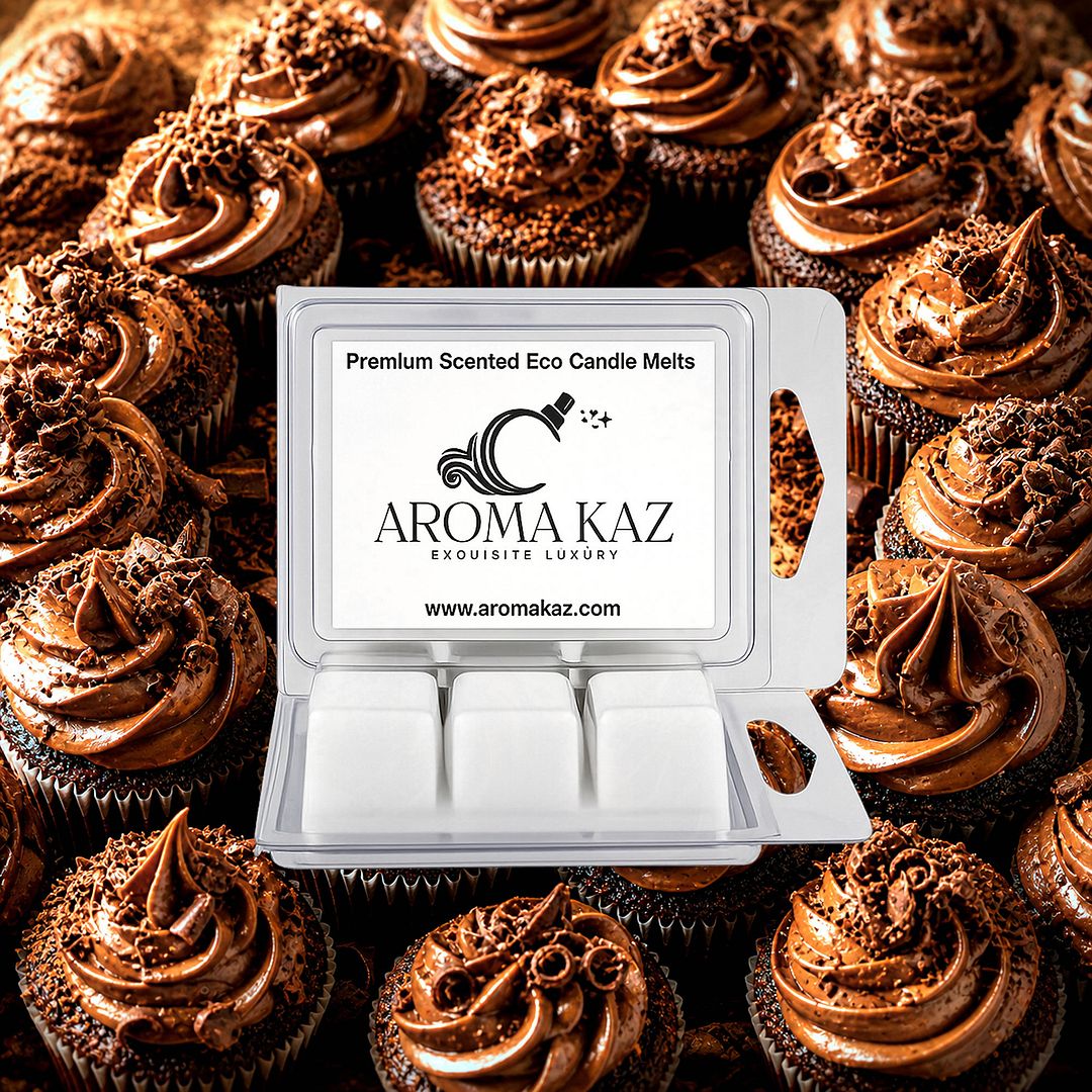 Creamy Chocolate Cupcakes eco soy wax melts – vegan, cruelty-free featuring a decadent chocolate cupcake aroma, handmade in Australia.