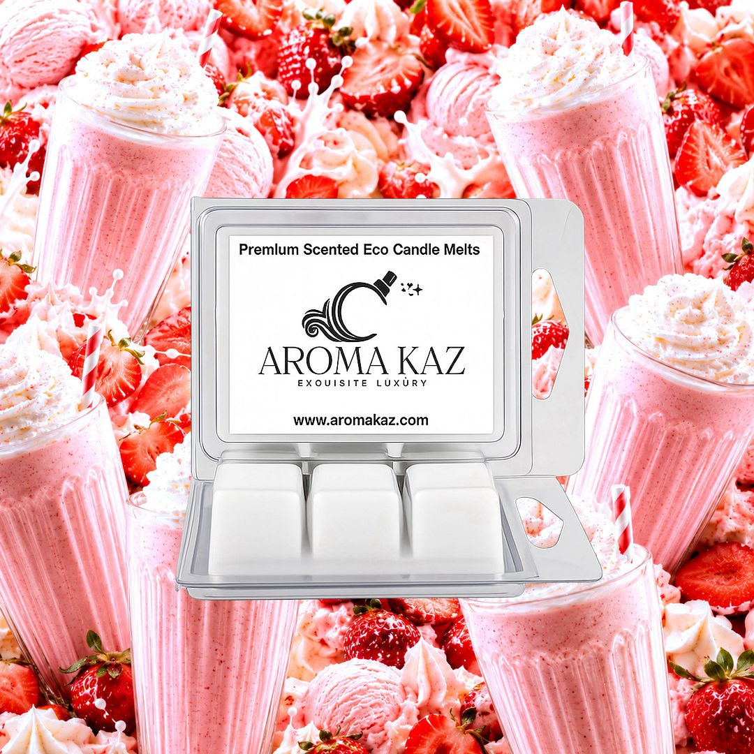 Strawberry Milkshake eco soy wax melts – vegan, cruelty-free featuring creamy strawberry milkshake sweetness, handmade in Australia.