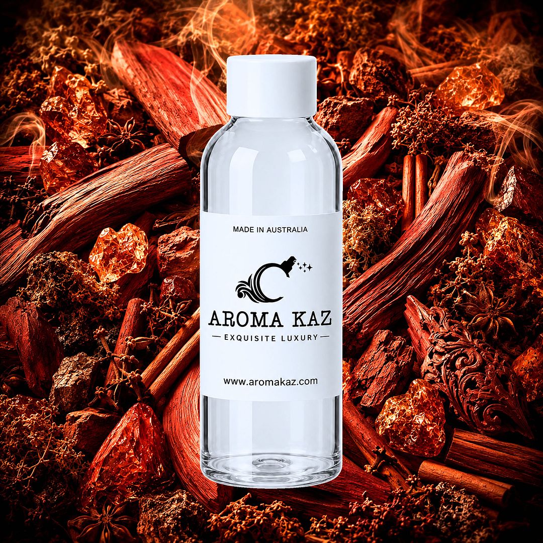 Persian Sandalwood fragrance oil for candle making, soap making and perfume blending – vegan, cruelty-free featuring deep warm sandalwood and exotic eastern spices, handmade in Australia.