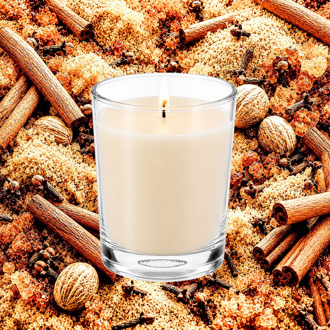 Brown Sugar Cinnamon Spice Scented Votive Candles eco soy plant based – vegan, cruelty-free featuring warm cinnamon and brown sugar blend, handmade in Australia.