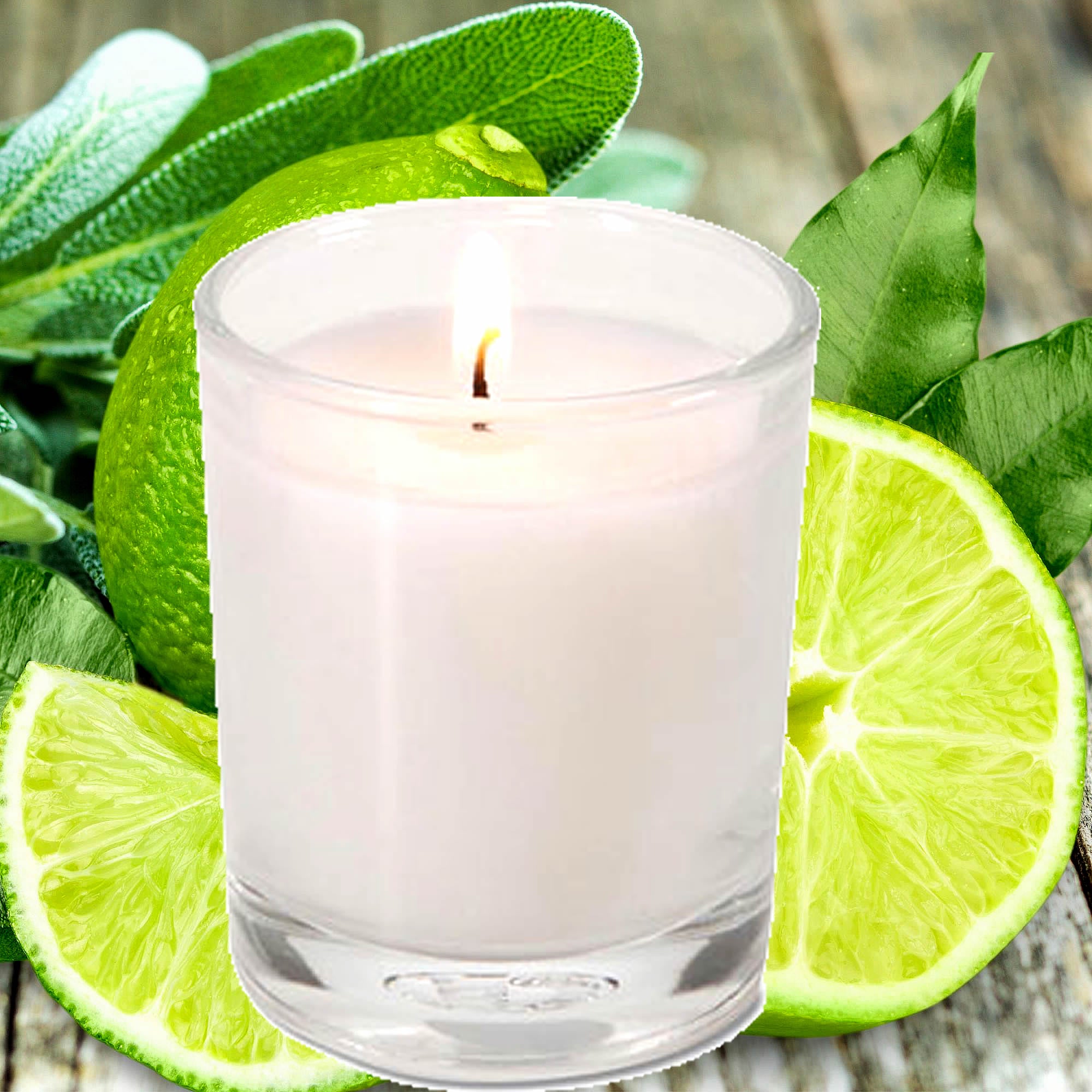 Lime Infusion No 5 Eco Soy Votive Candles – Clean Burn, Plant-Based, Vegan & Pet Safe