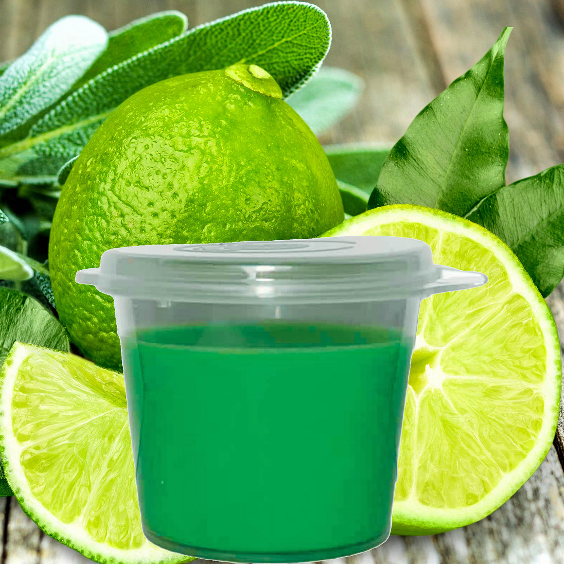 Lime Infusion No 5 Soy Candle Melt Shot Pots – Plant-Based, Vegan, Cruelty-Free, Hand-Poured