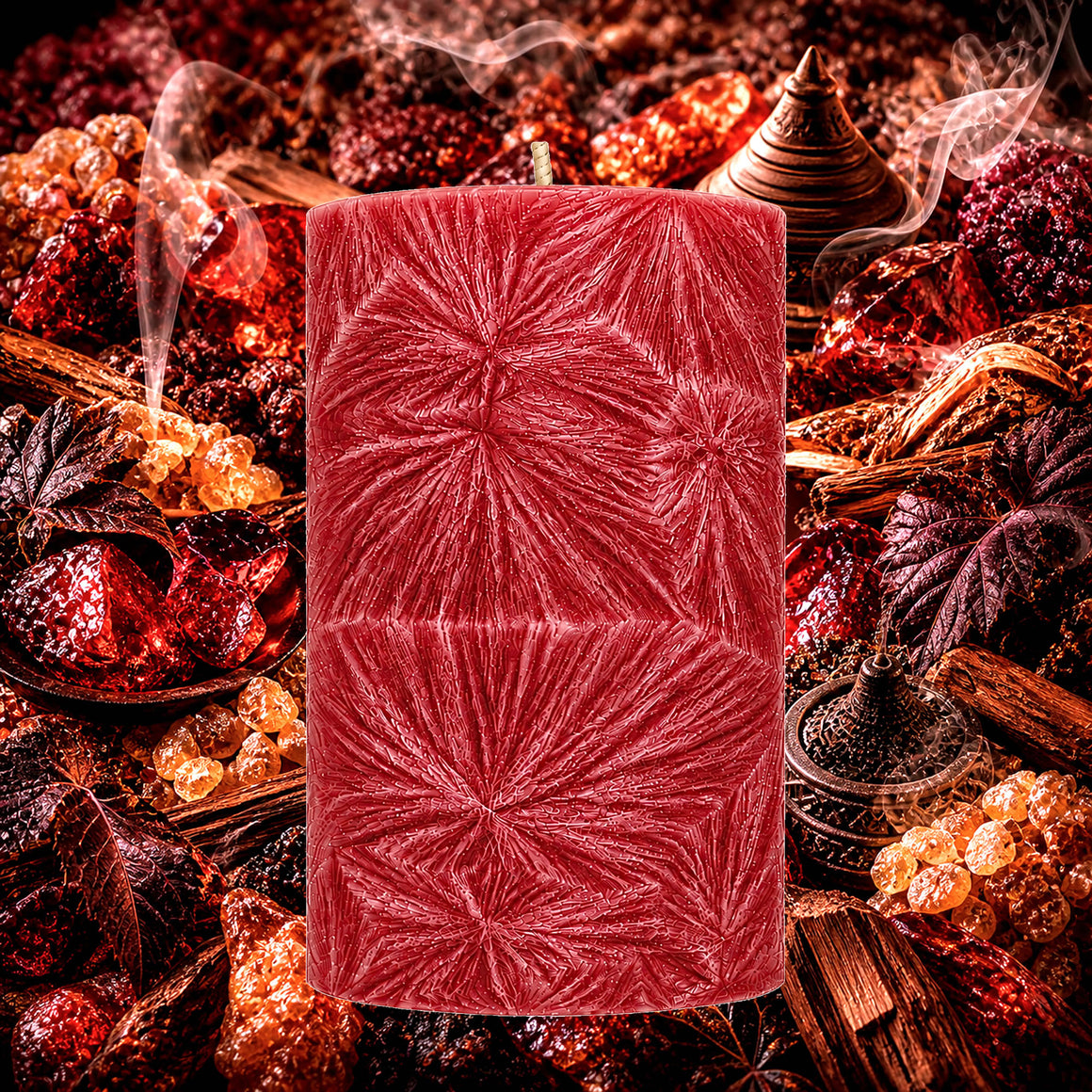 Dragons Blood Pillar Candle