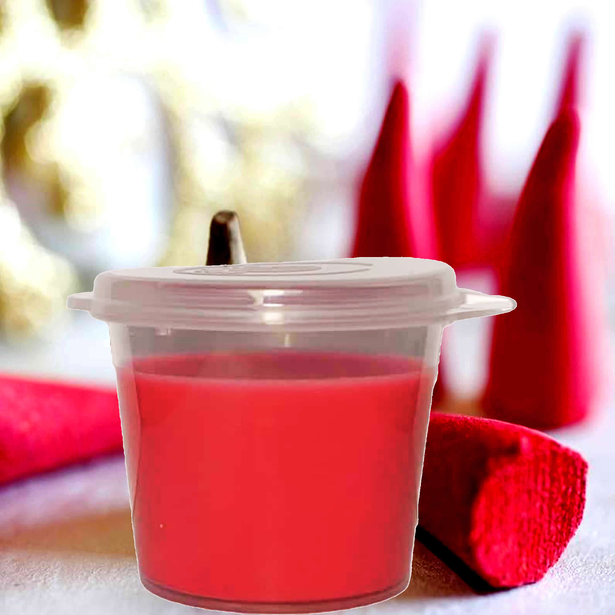 Dragons Blood Soy Candle Melt Shot Pots – Plant-Based, Vegan, Cruelty-Free, Hand-Poured