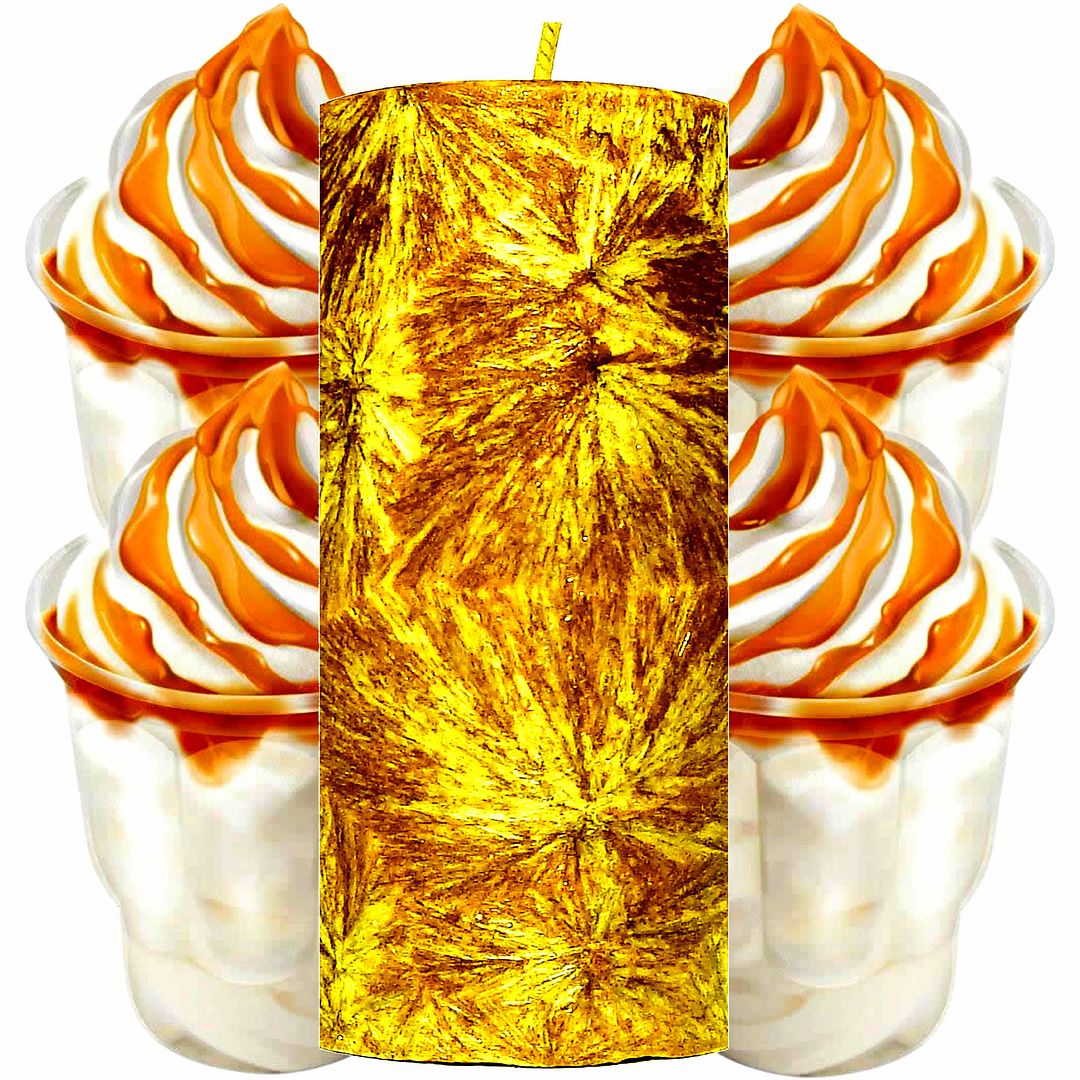 Vanilla Caramel Scented Palm Wax Pillar Candle – Vegan, Cruelty-Free, Made in Australia - Long-Lasting Fragrance – Perfect for Weddings, Birthdays, Christmas Gifts & All Occasions