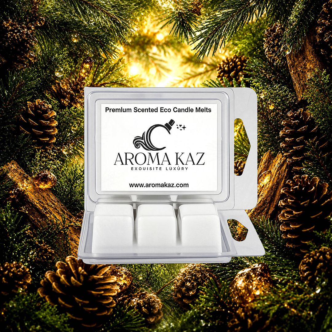 Christmas Balsam eco soy wax melts – vegan, cruelty-free featuring festive evergreen balsam aroma, handmade in Australia.