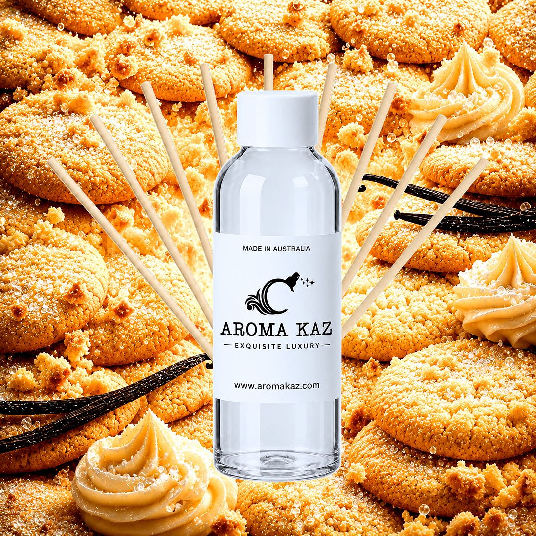 Sugar Cookies Diffuser Fragrance Oil Refill – vegan, cruelty-free featuring buttery vanilla sugar cookie aroma, handmade in Australia.