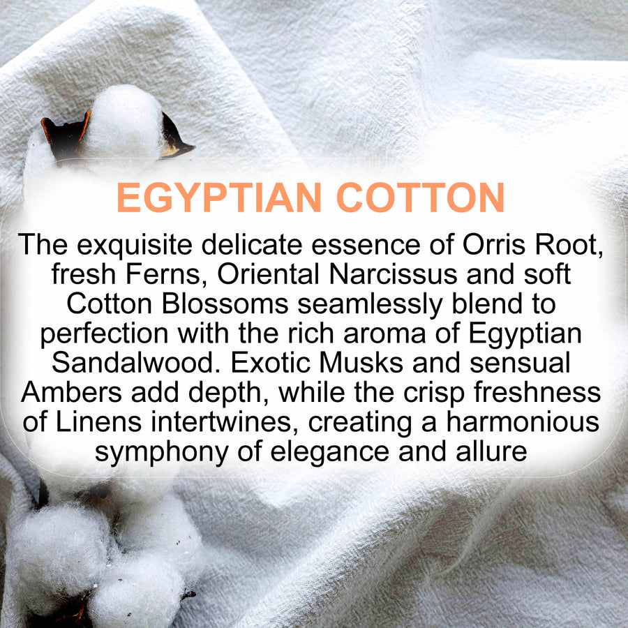 Egyptian Cotton Body Spray Mist – vegan, cruelty-free body spray featuring a fresh clean cotton and soft airy aroma with egyptian perfumes, handmade in Australia.