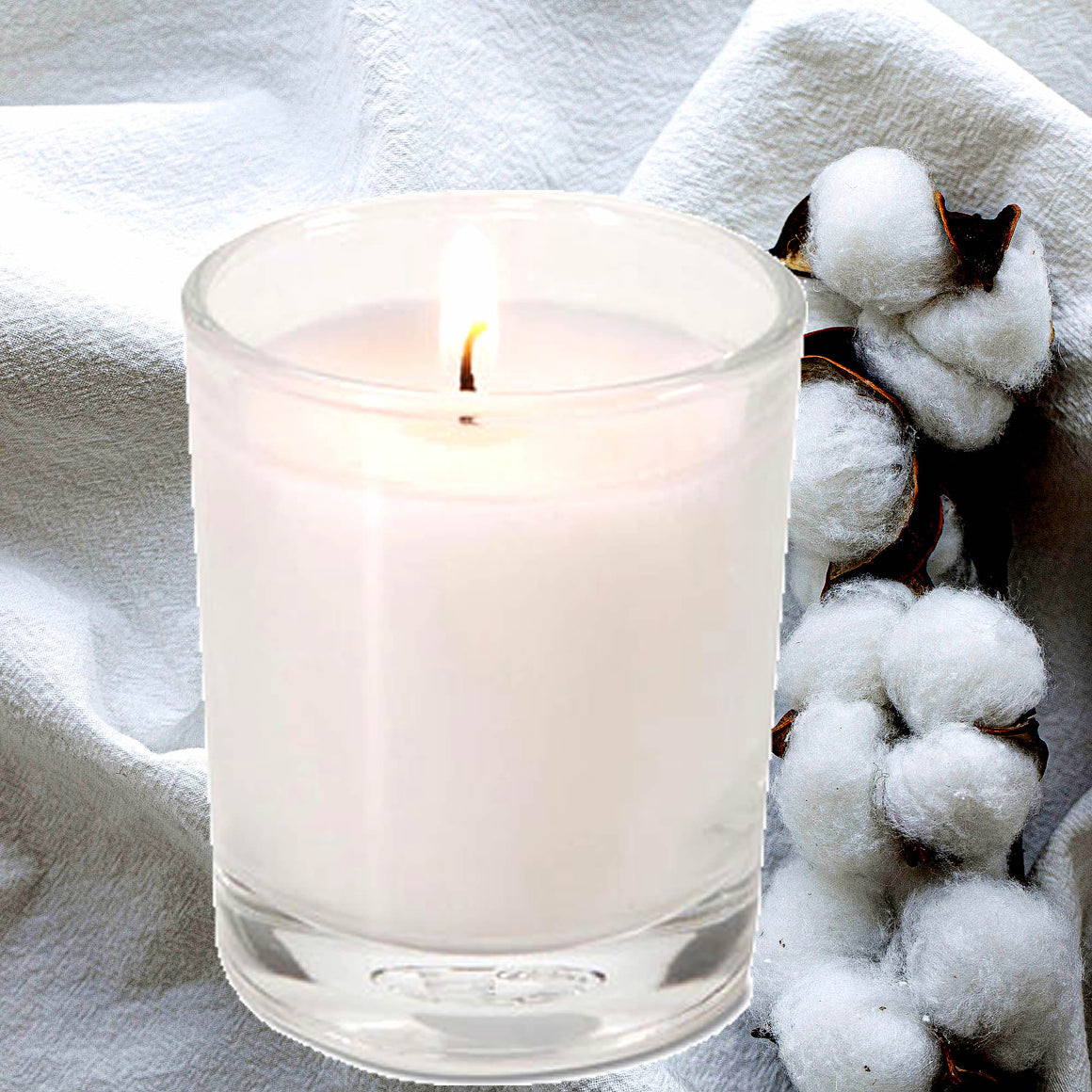 Egyptian Cotton Eco Soy Votive Candles – Clean Burn, Plant-Based, Vegan & Pet Safe
