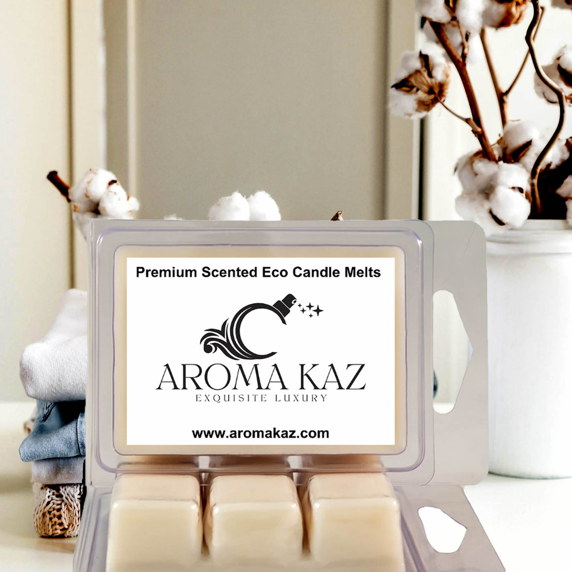 Egyptian Linen eco soy wax melts – vegan, cruelty-free featuring a luxurious fresh-linen aroma  with egyptian perfume notes., handmade in Australia.