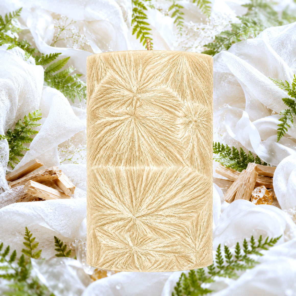 Egyptian Linen Pillar Candle