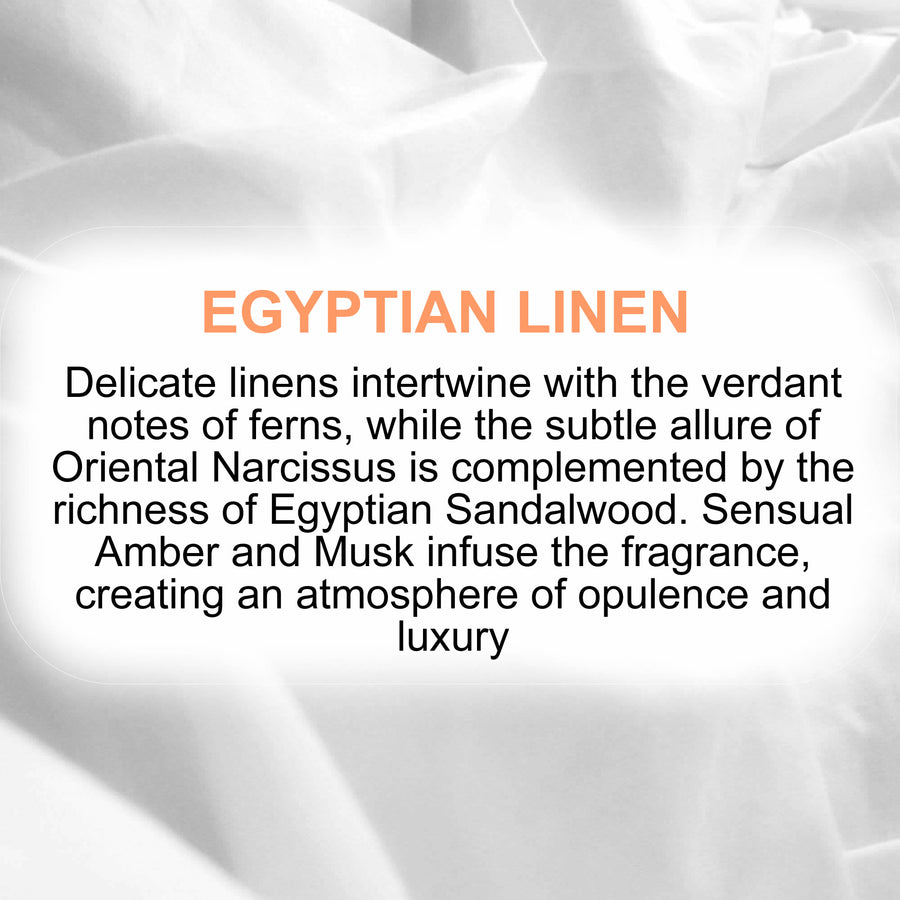 Egyptian Linen Body Massage Oil – vegan, cruelty-free, plant-based hydrating oil with a luxurious fresh-linen aroma  with egyptian perfume notes., handmade in Australia.