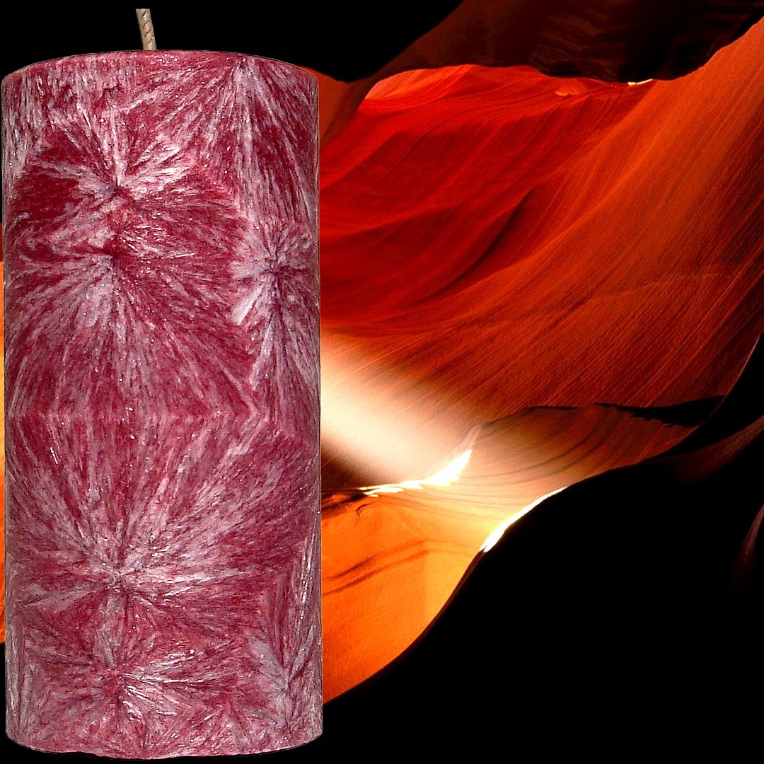 Egyptian Sandalwood Scented Palm Wax Pillar Candle