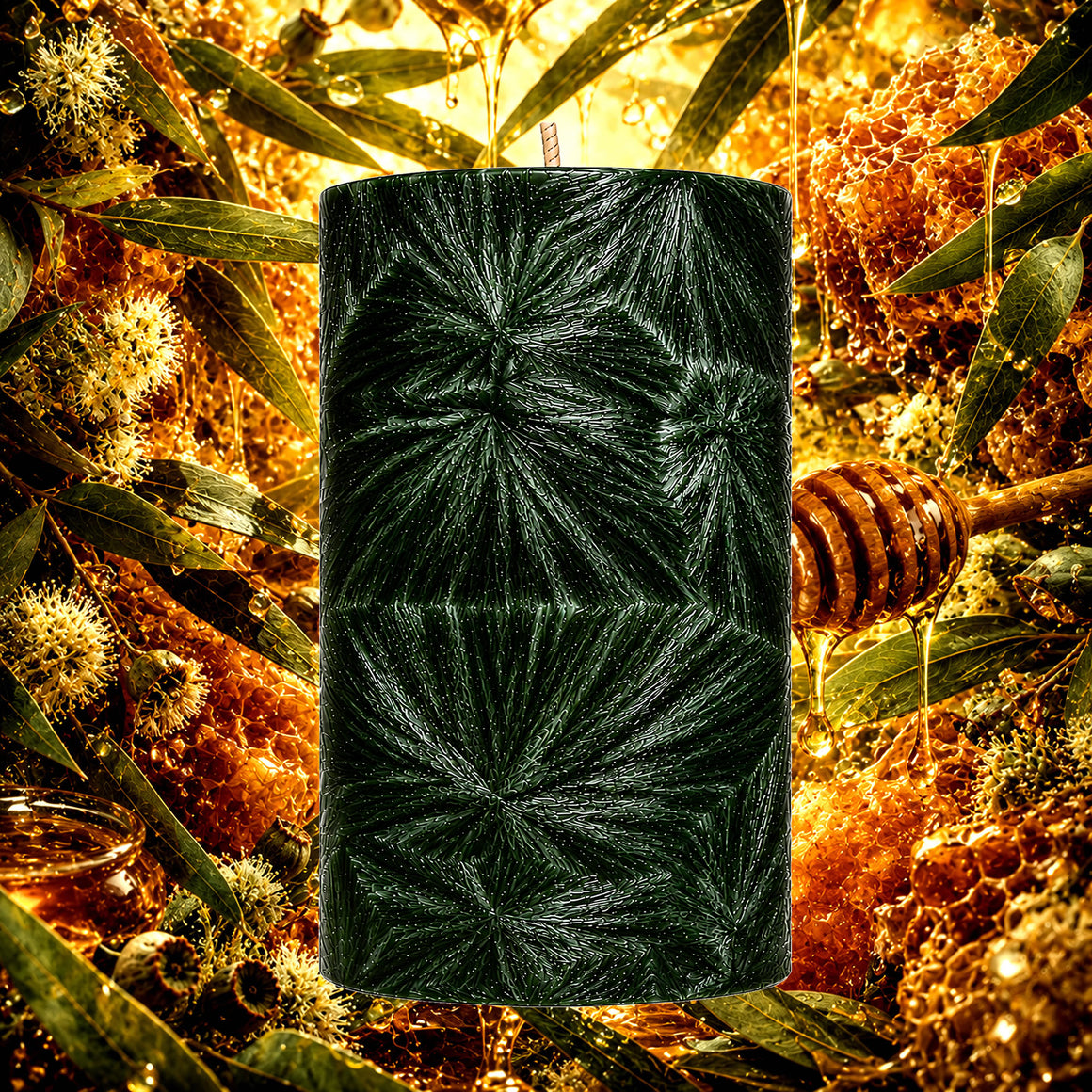 Eucalyptus & Honey Pillar Candle