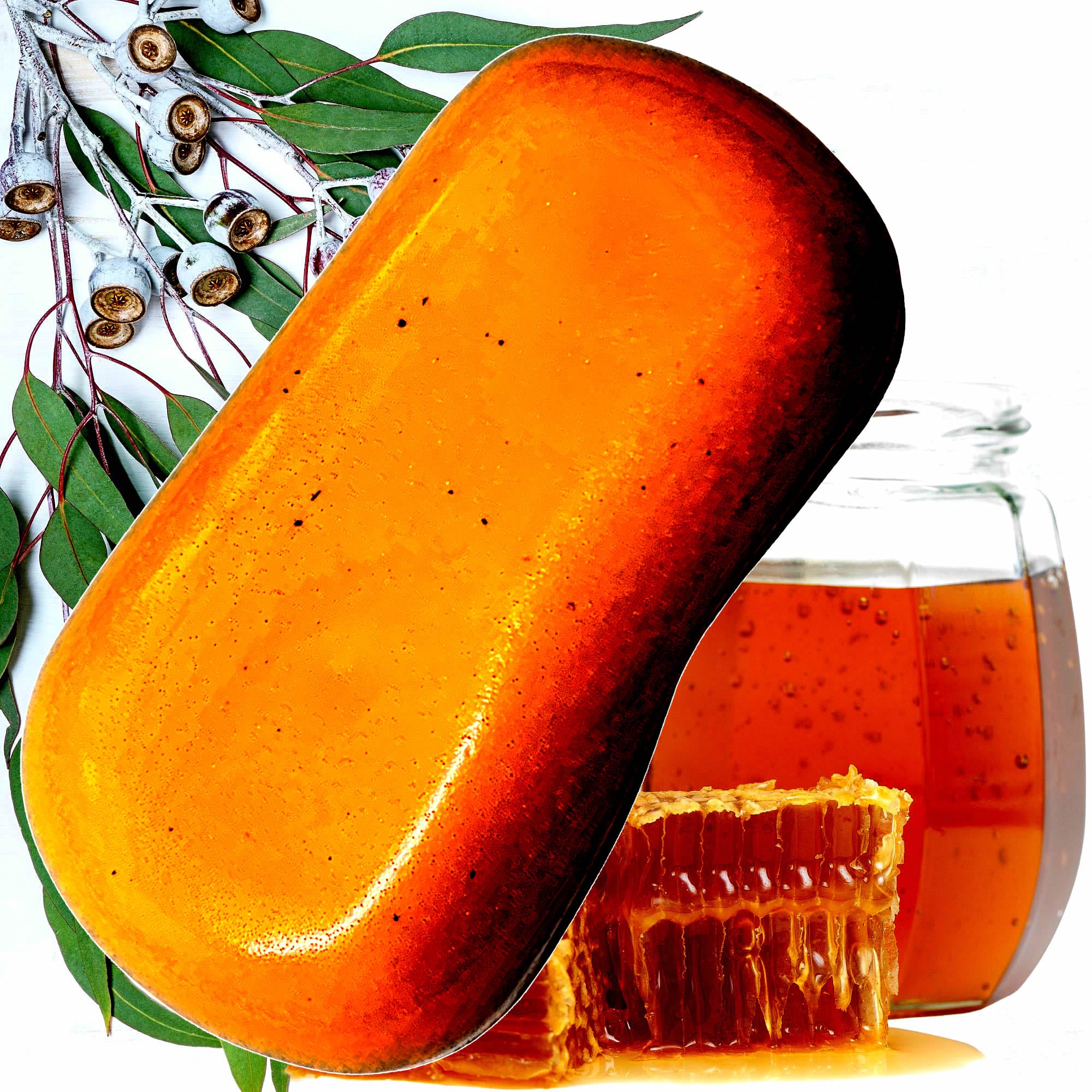 Eucalyptus & Honey Vegan Soap Bars Plant-Based Cruelty-Free Handcrafted