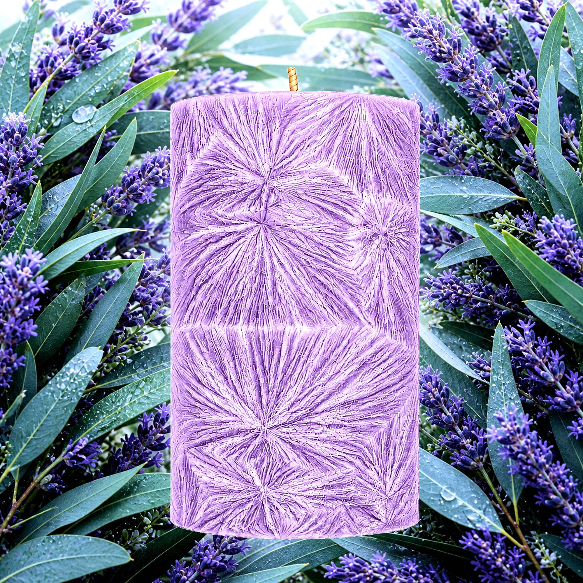 Eucalyptus & Lavender Pillar Candle