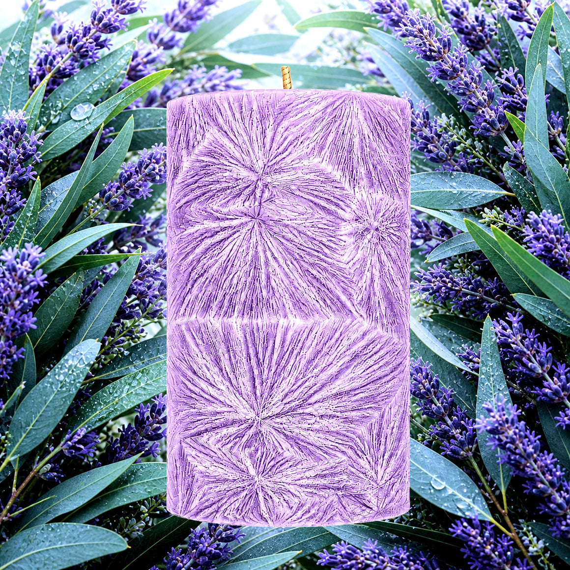 Eucalyptus & Lavender Pillar Candle