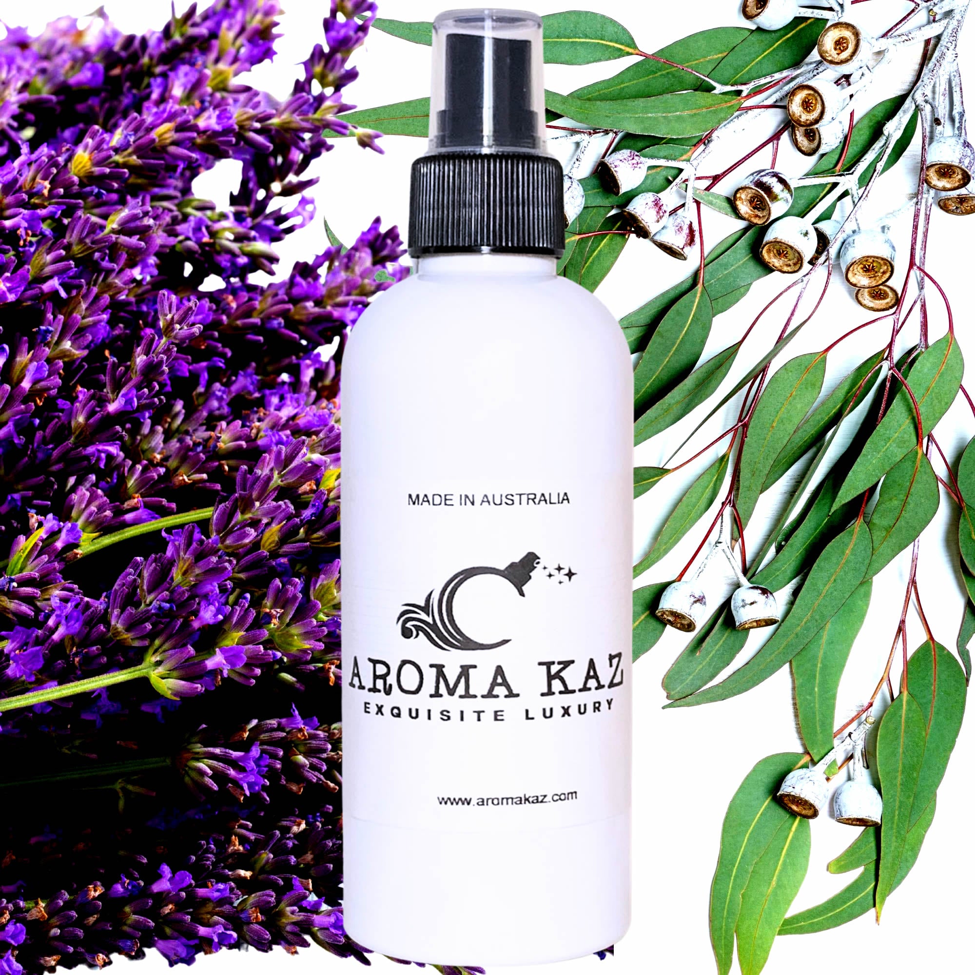Eucalyptus & Lavender Body Spray Mist – vegan, cruelty-free body spray featuring calming lavender and fresh eucalyptus, handmade in Australia.