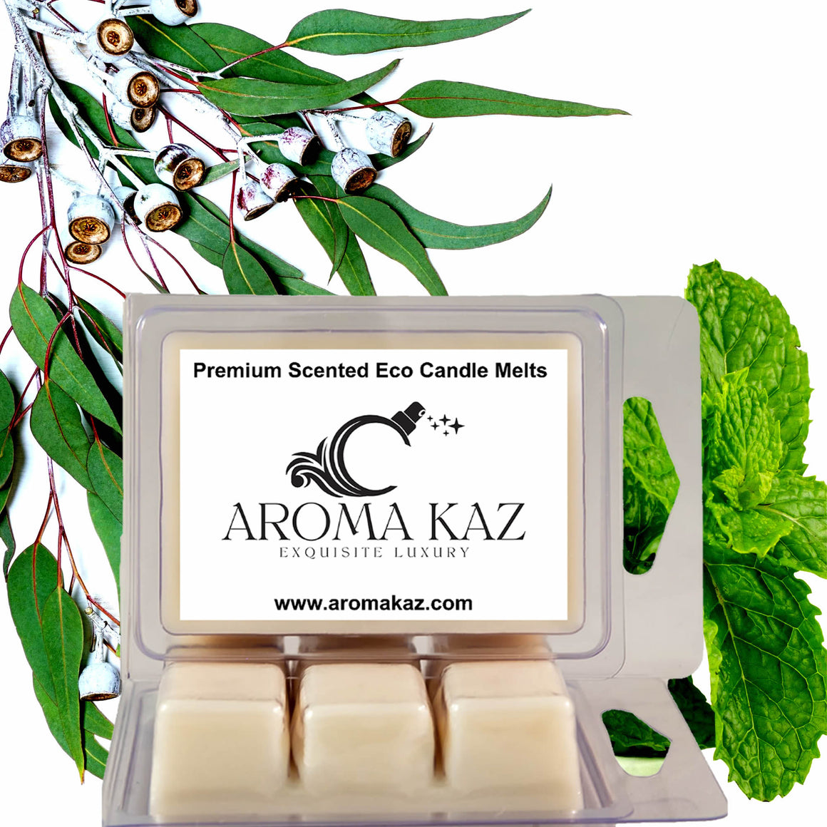 Eucalyptus & Peppermint eco soy wax melts – vegan, cruelty-free featuring cooling peppermint and crisp eucalyptus, handmade in Australia.