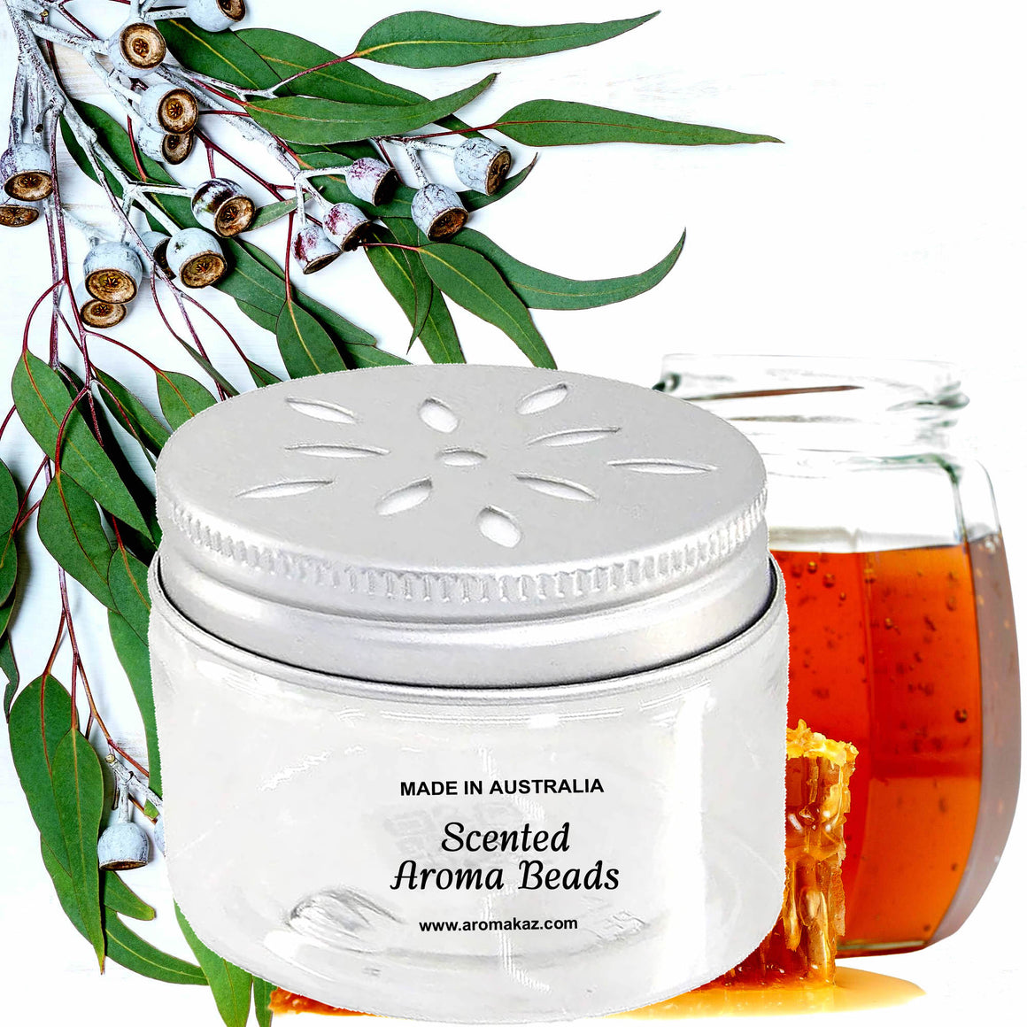 Eucalyptus & Honey Air Freshener Aroma Beads - Room, Car, Pantry, Pet Areas, Linen