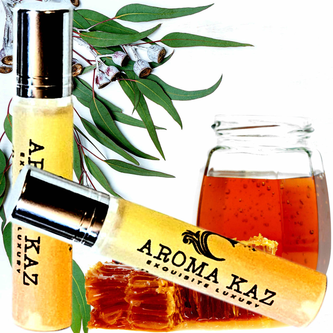 Eucalyptus Lemon & Honey Roll-On Fragrance Plant-Based Vegan Cruelty Free