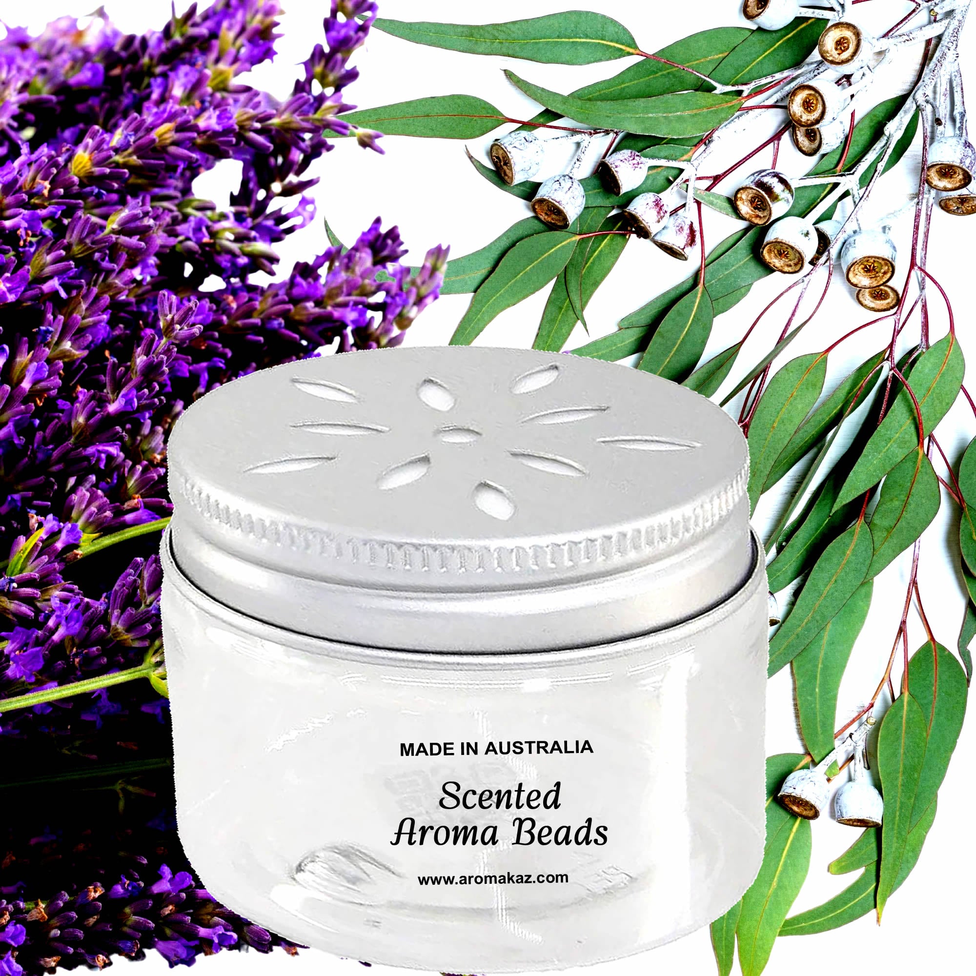 Eucalyptus & Lavender Air Freshener Aroma Beads - Room, Car, Pantry, Pet Areas, Linen