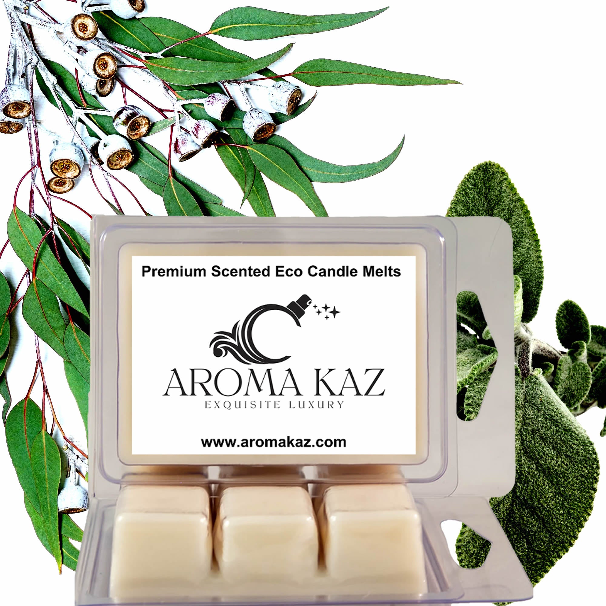 Eucalyptus & Wild Sage Soy Wax Melts – Hand-Poured, Plant-Based & Vegan