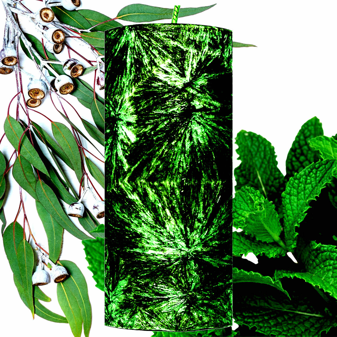 Eucalyptus & Spearmint Pillar Candle – Plant-Based, Eco-Friendly, Vegan, Cruelty Free
