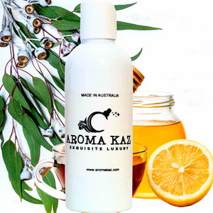 Eucalyptus Lemon & Honey Bath/Body/Massage Oil Vegan Plant-Based Moisturiser
